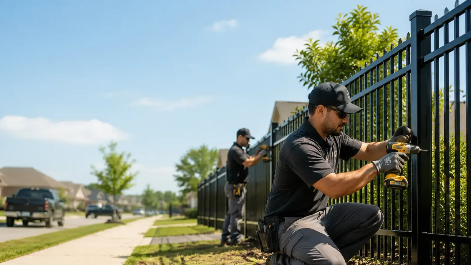 Metal Fence Installation in La Rue, OH
